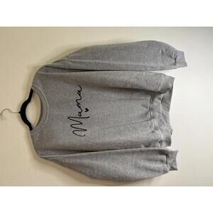 Gray 'Mama' Graphic Sweatshirt XL